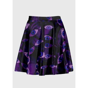 High-waisted Skirts in Weirdcore Psychedelic Style