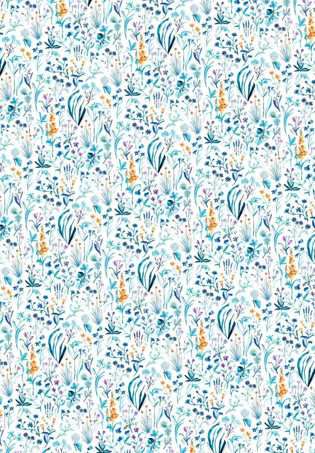 I Love Blue Wrapping Paper Book