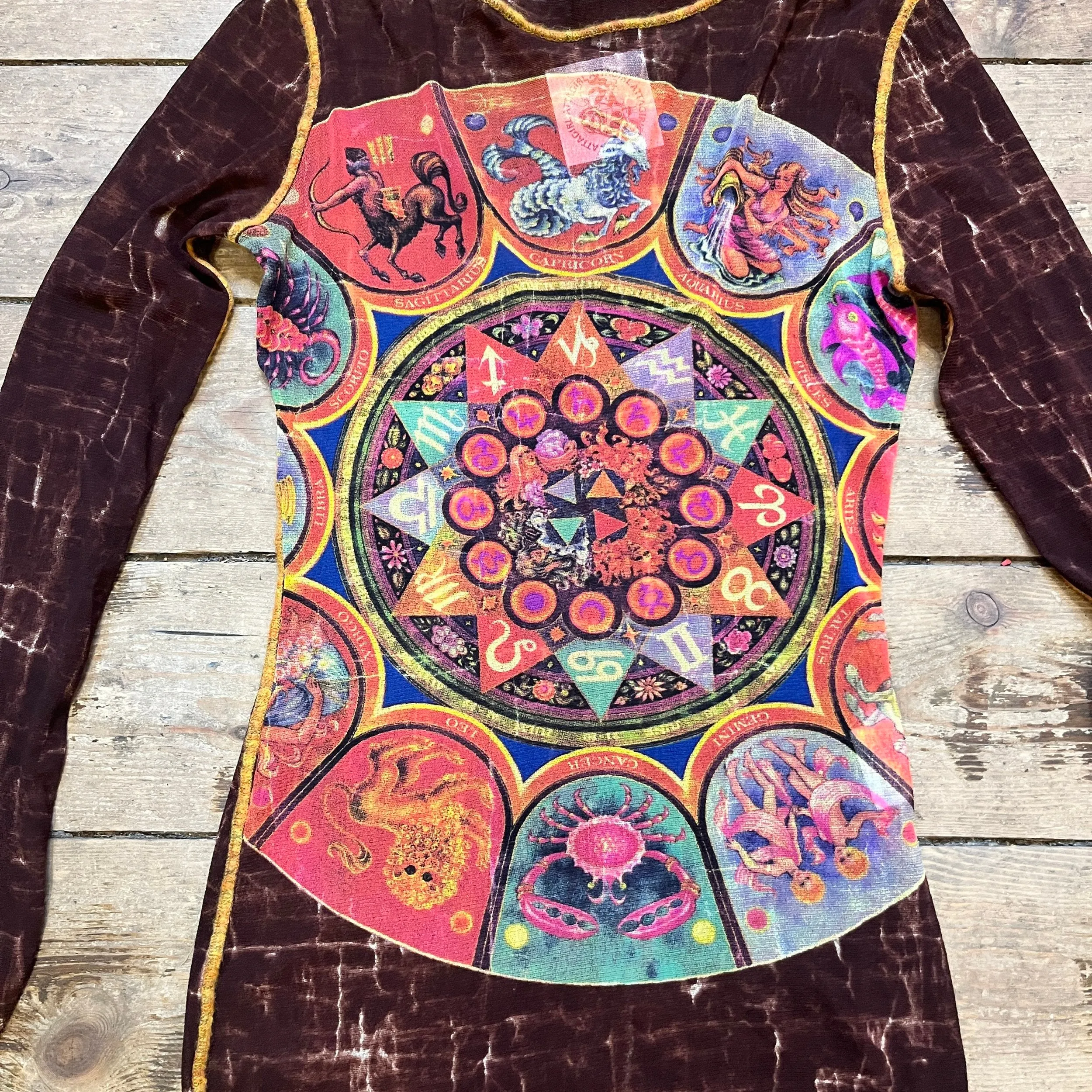 Jean Paul Gaultier Zodiac Mesh Top
