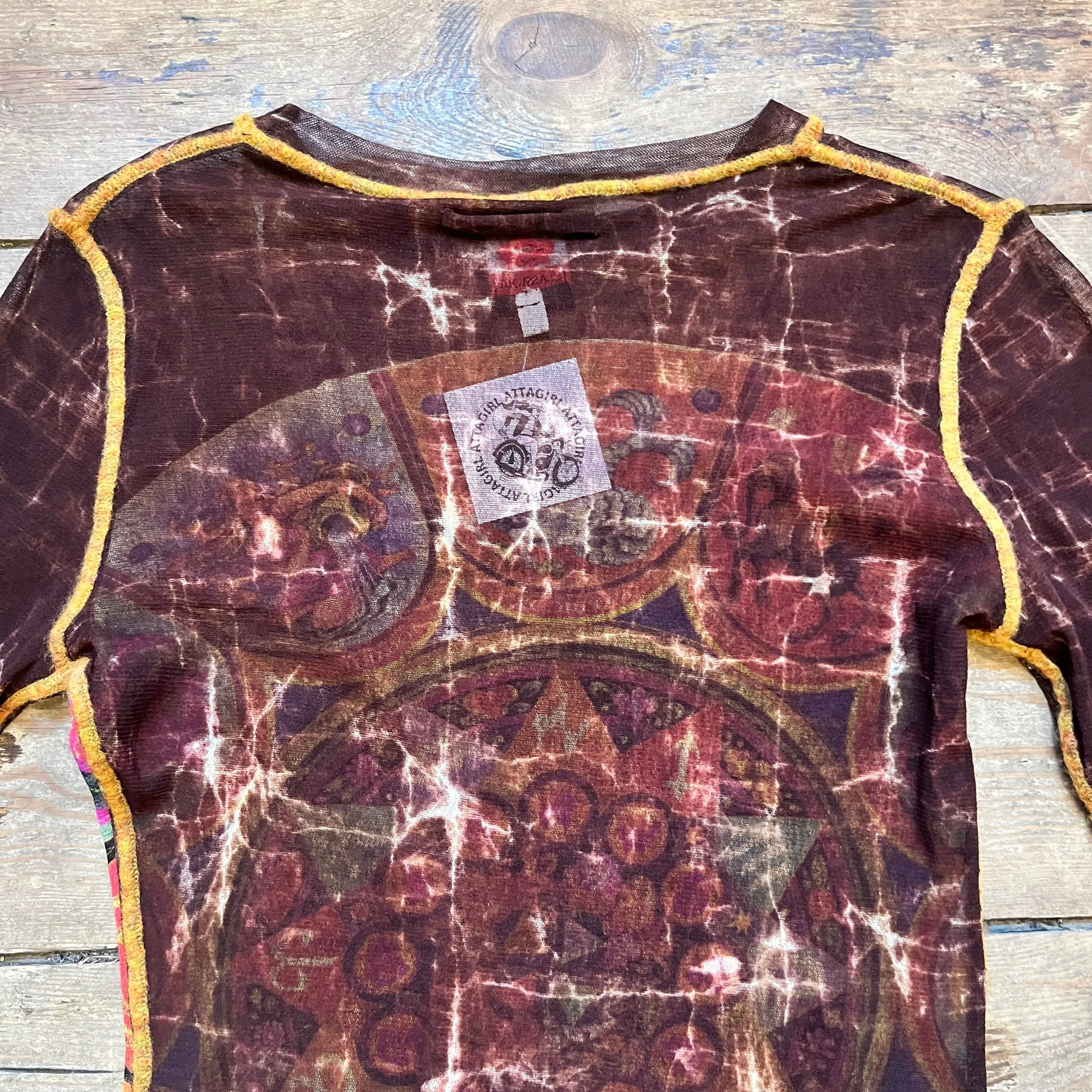 Jean Paul Gaultier Zodiac Mesh Top