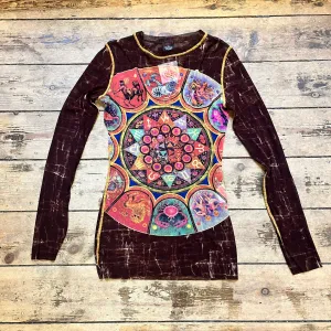 Jean Paul Gaultier Zodiac Mesh Top