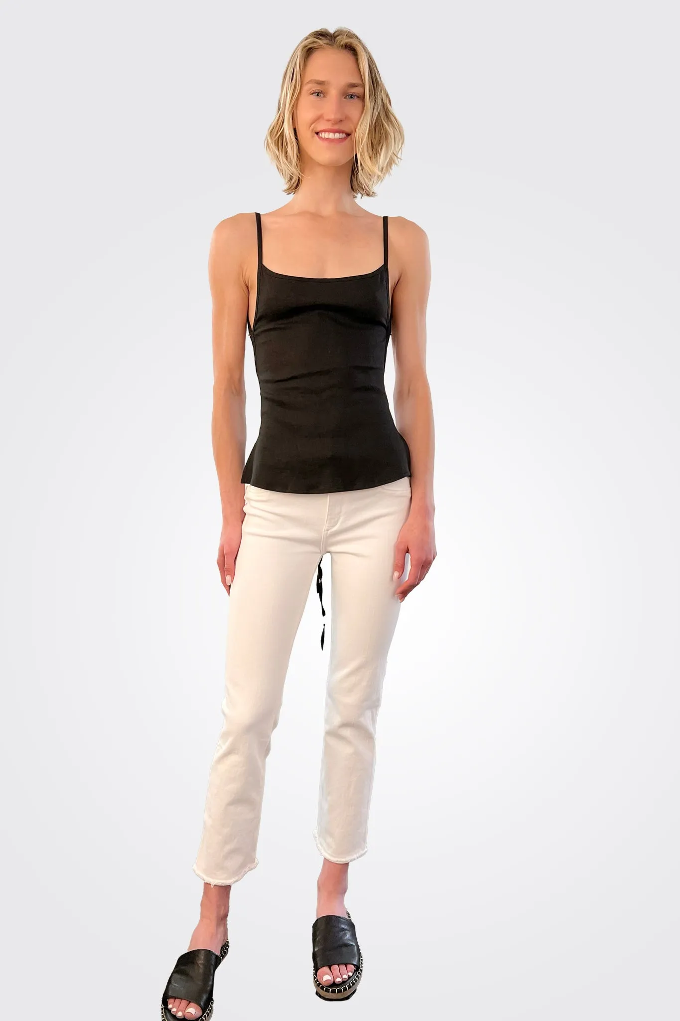 K.M. Tie Wrap Top - Black
