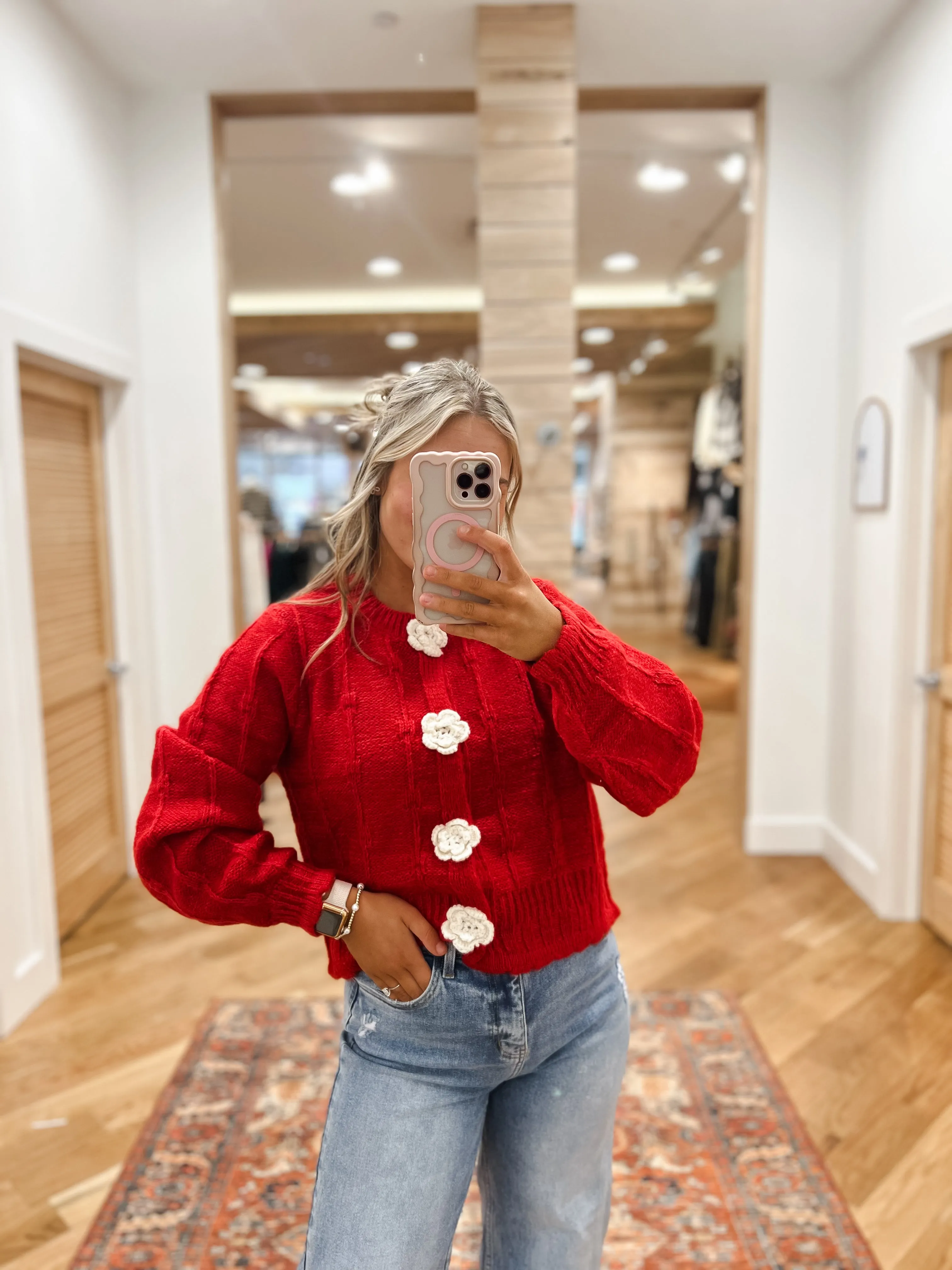 Knit Dreams Red Sweater