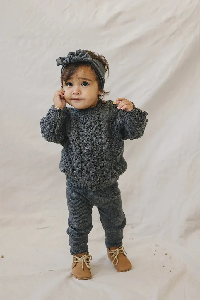 Knit Leggings I Charcoal
