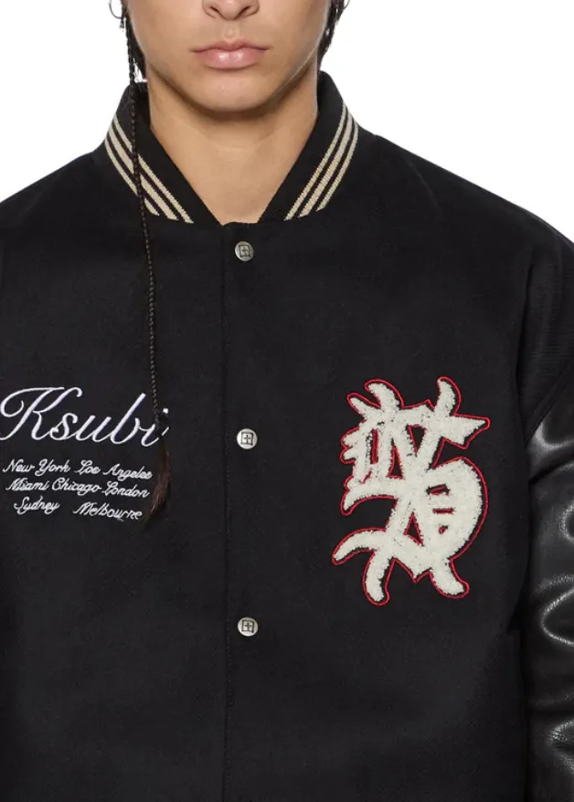 KSUBI Play Off Varsity Jacket - Black
