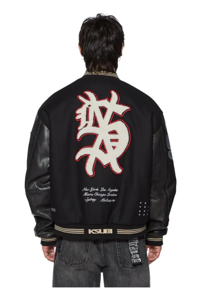 KSUBI Play Off Varsity Jacket - Black