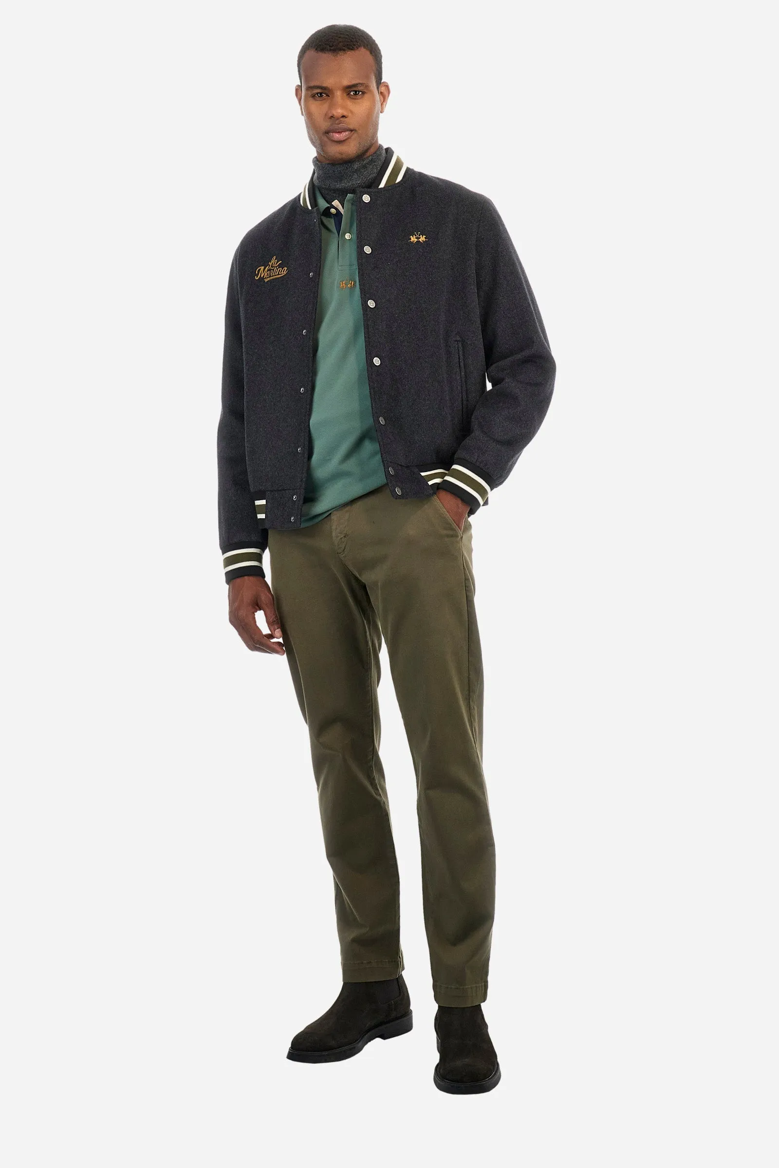 La Martina Casual Jackets Regular Fit in Wool Mix - ZEUS ZMO300-FT044