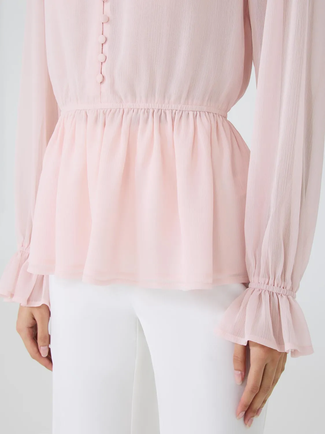 Lace Peplum Blouse