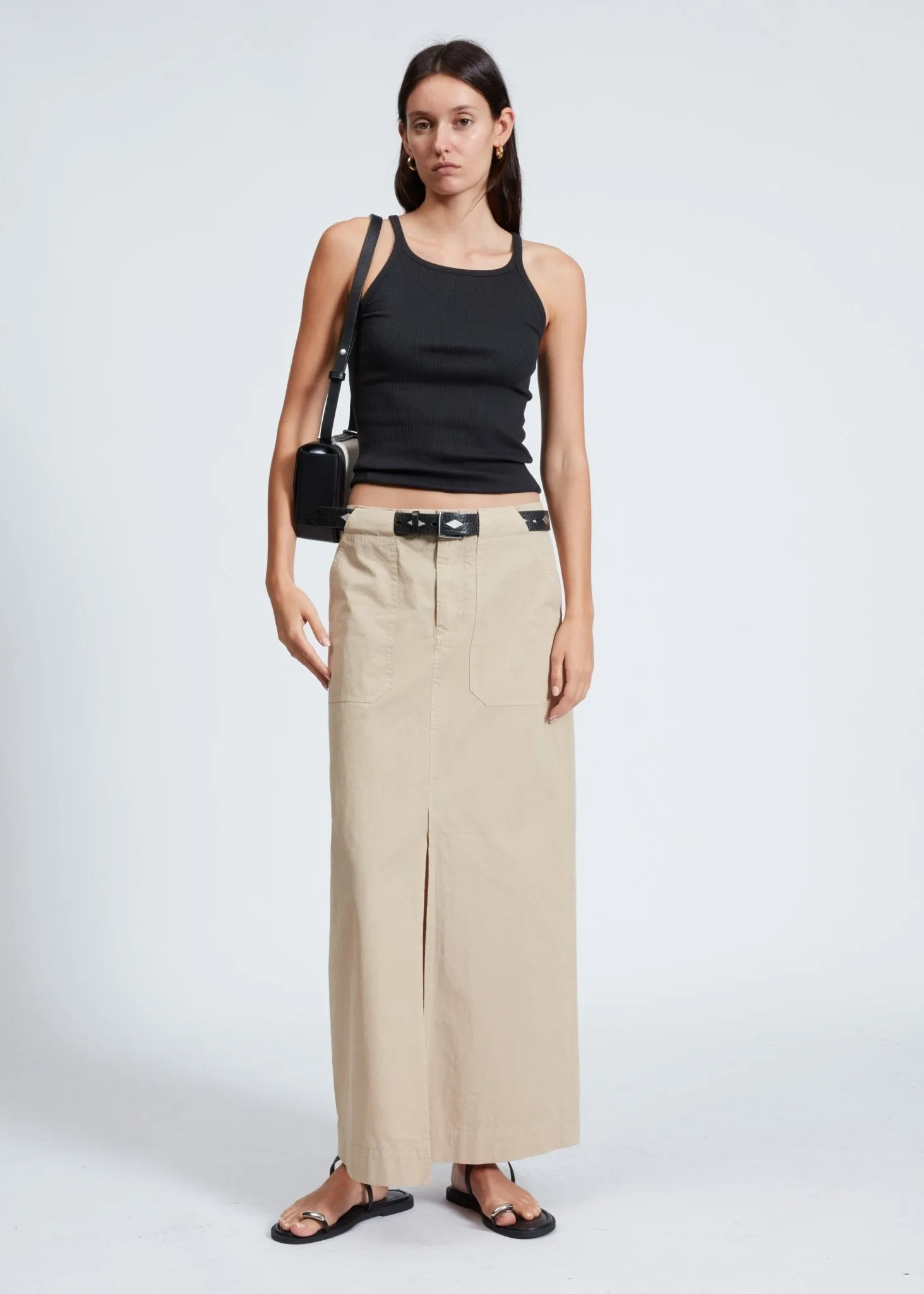 Leyton Skirt in Khaki