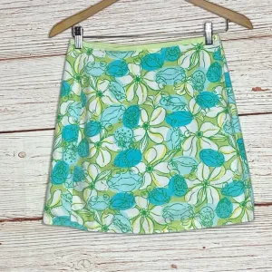 Lilly Pulitzer Vintage White Label 2 in 1 Wrap Skirt Sz 12 Girls Sz 2