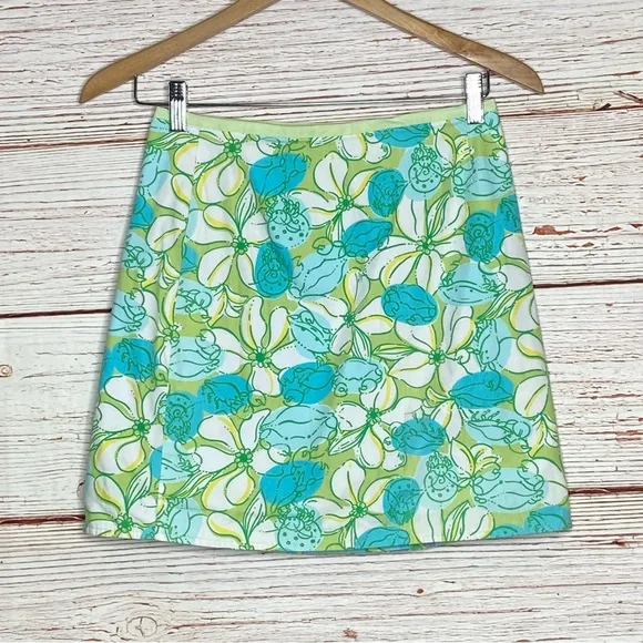 Lilly Pulitzer Vintage White Label 2 in 1 Wrap Skirt Sz 12 Girls Sz 2