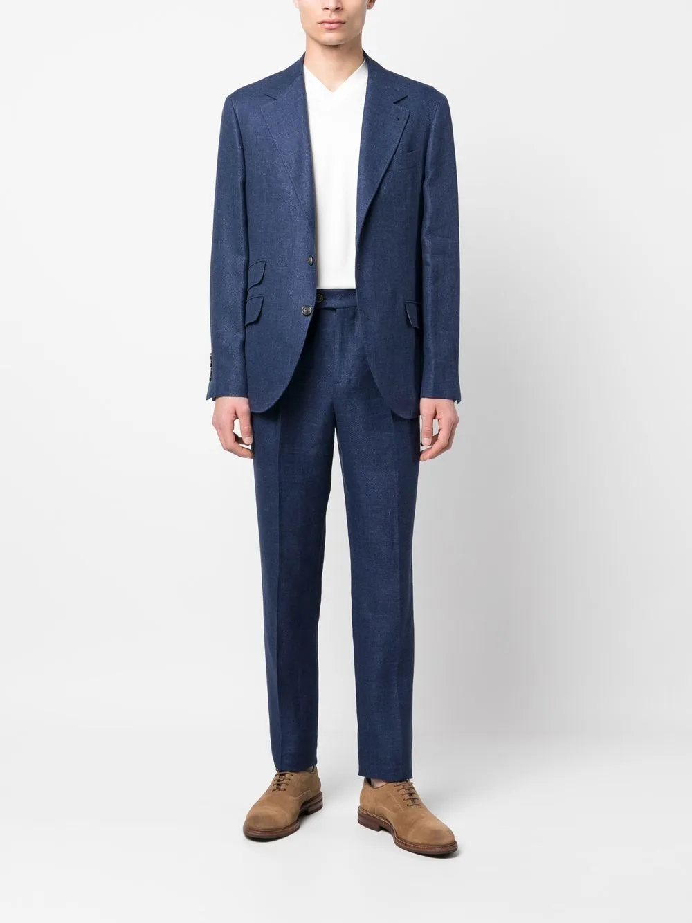 Linen leisure fit suit