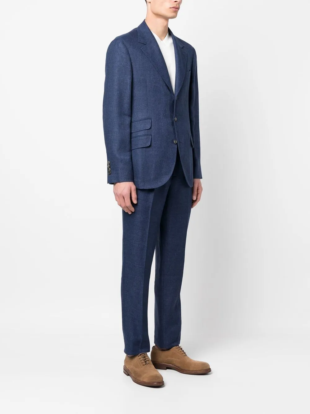 Linen leisure fit suit