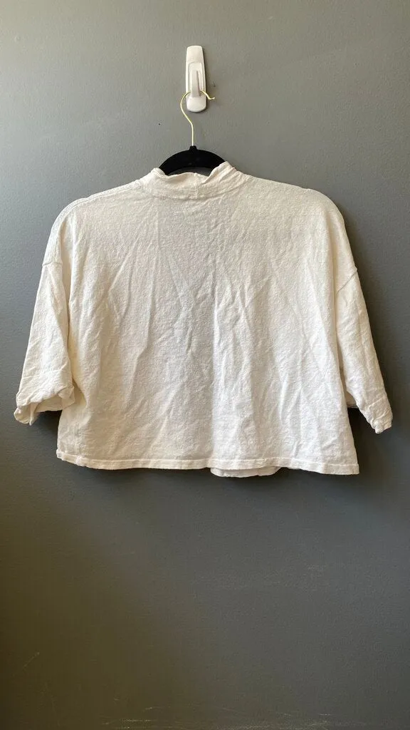 Linen Stretch Open Cardigan