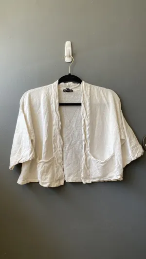 Linen Stretch Open Cardigan