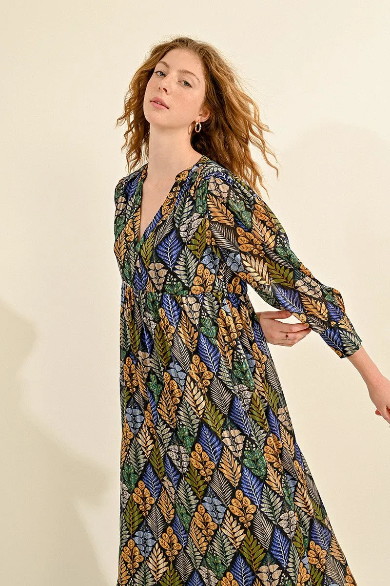 LONG PRINTED DRESS