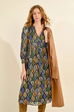 LONG PRINTED DRESS