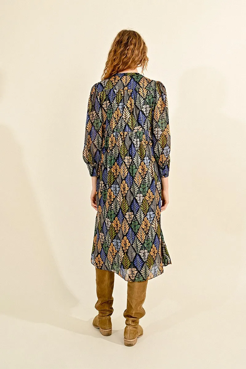 LONG PRINTED DRESS