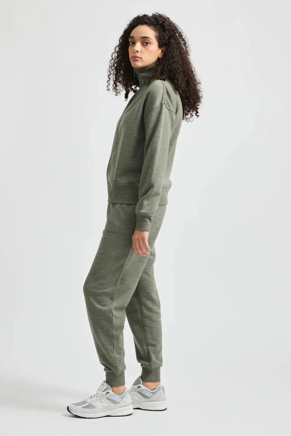 Lounge Zip Jacket - Bay Leaf