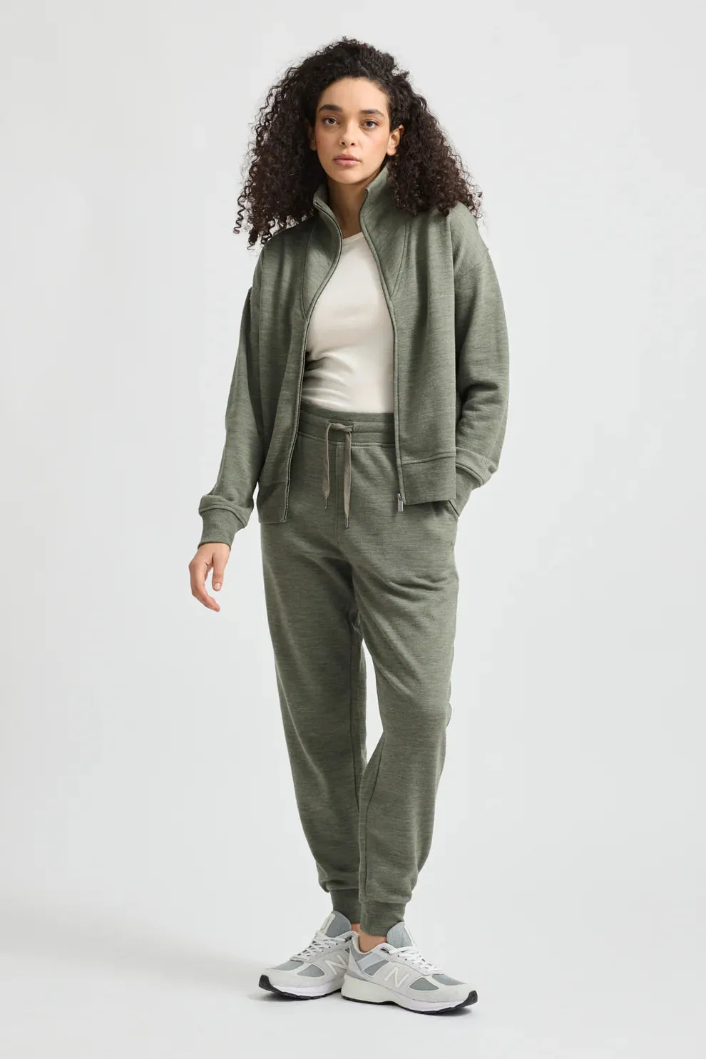 Lounge Zip Jacket - Bay Leaf