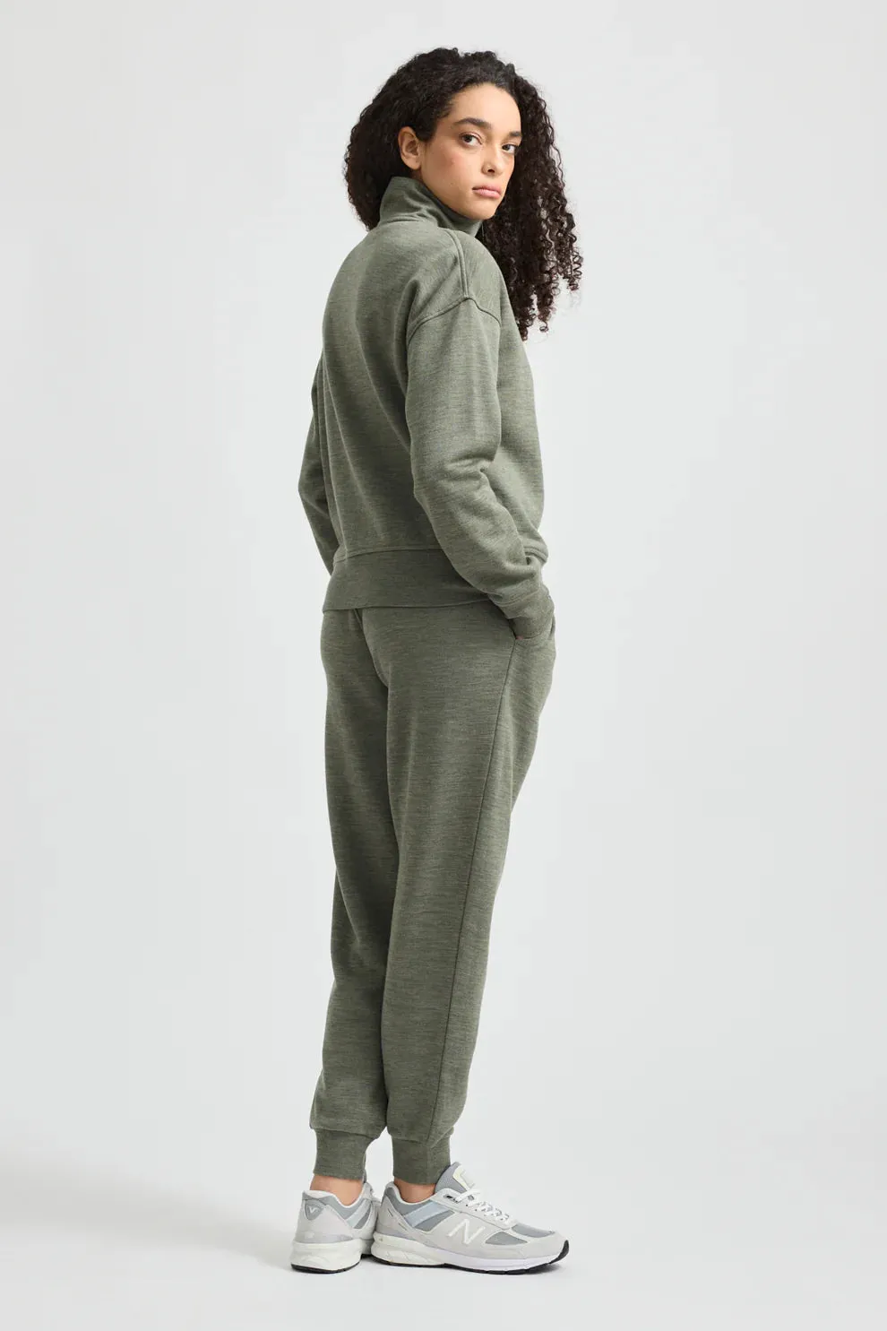 Lounge Zip Jacket - Bay Leaf