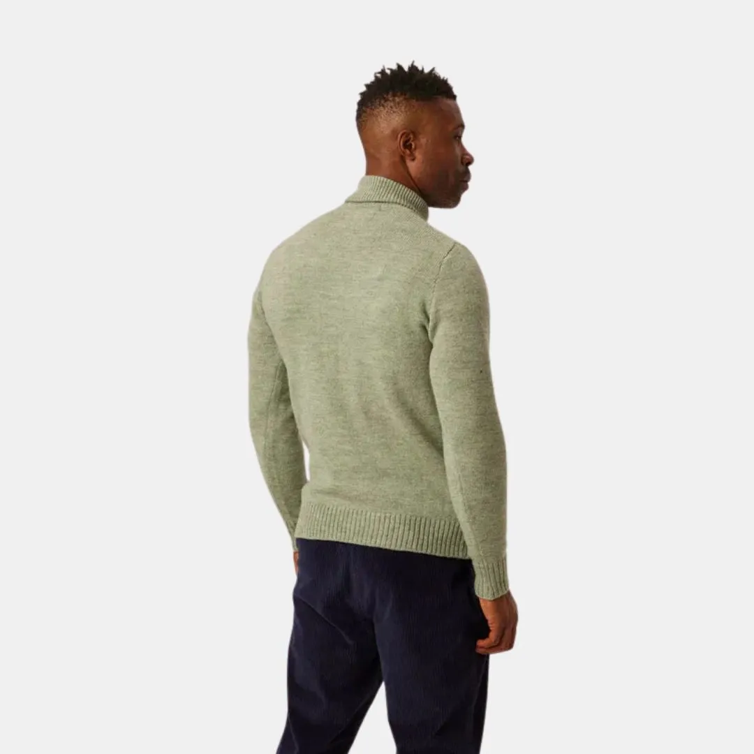 Makers Stitch Polo Neck Jumper (Mint)