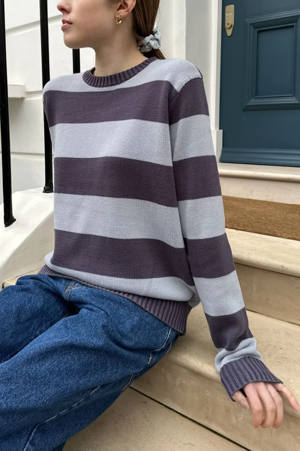 Martha Cotton Thick Stripe Sweater