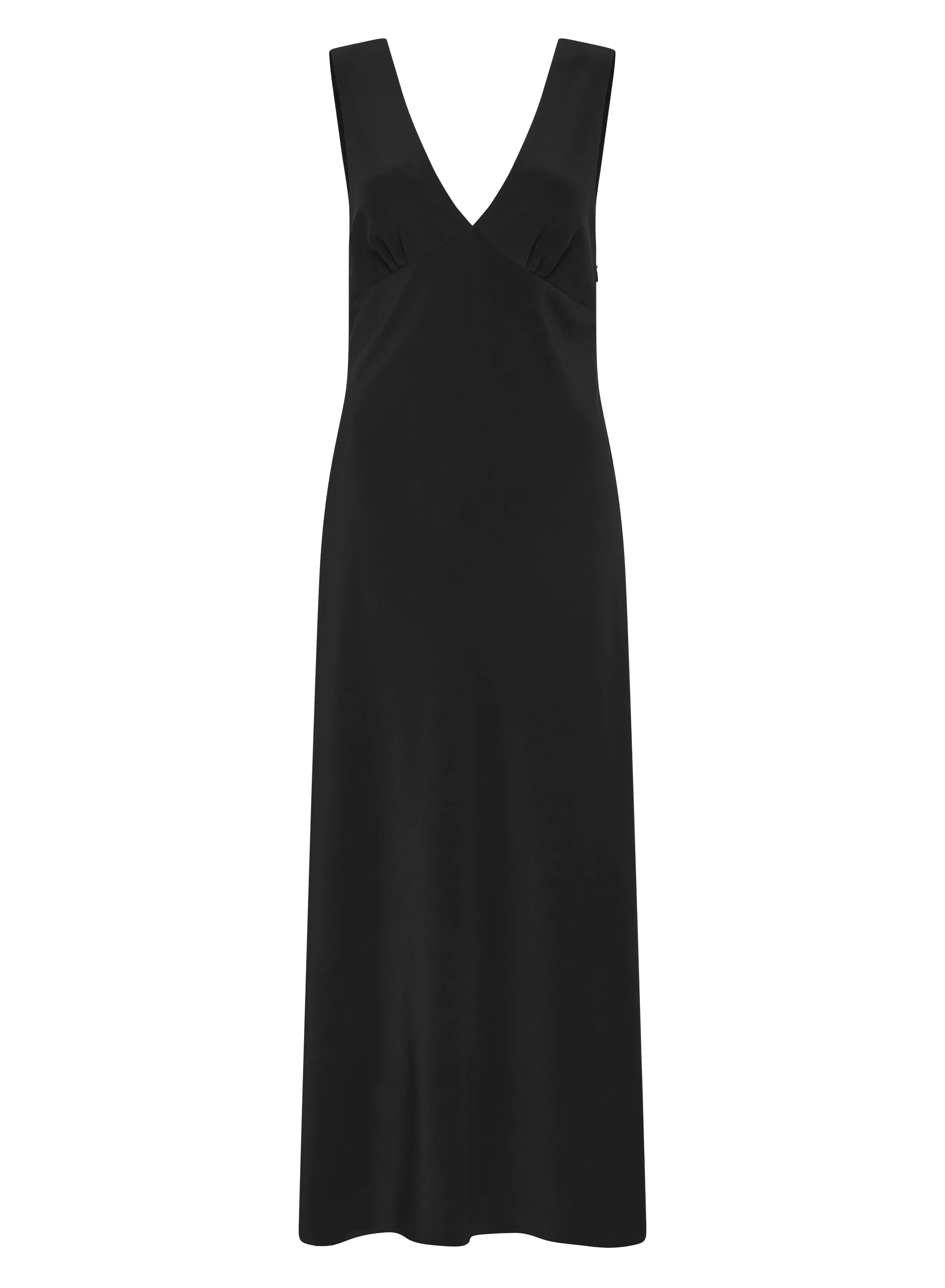 Matteau Plunge Slip Dress in Black