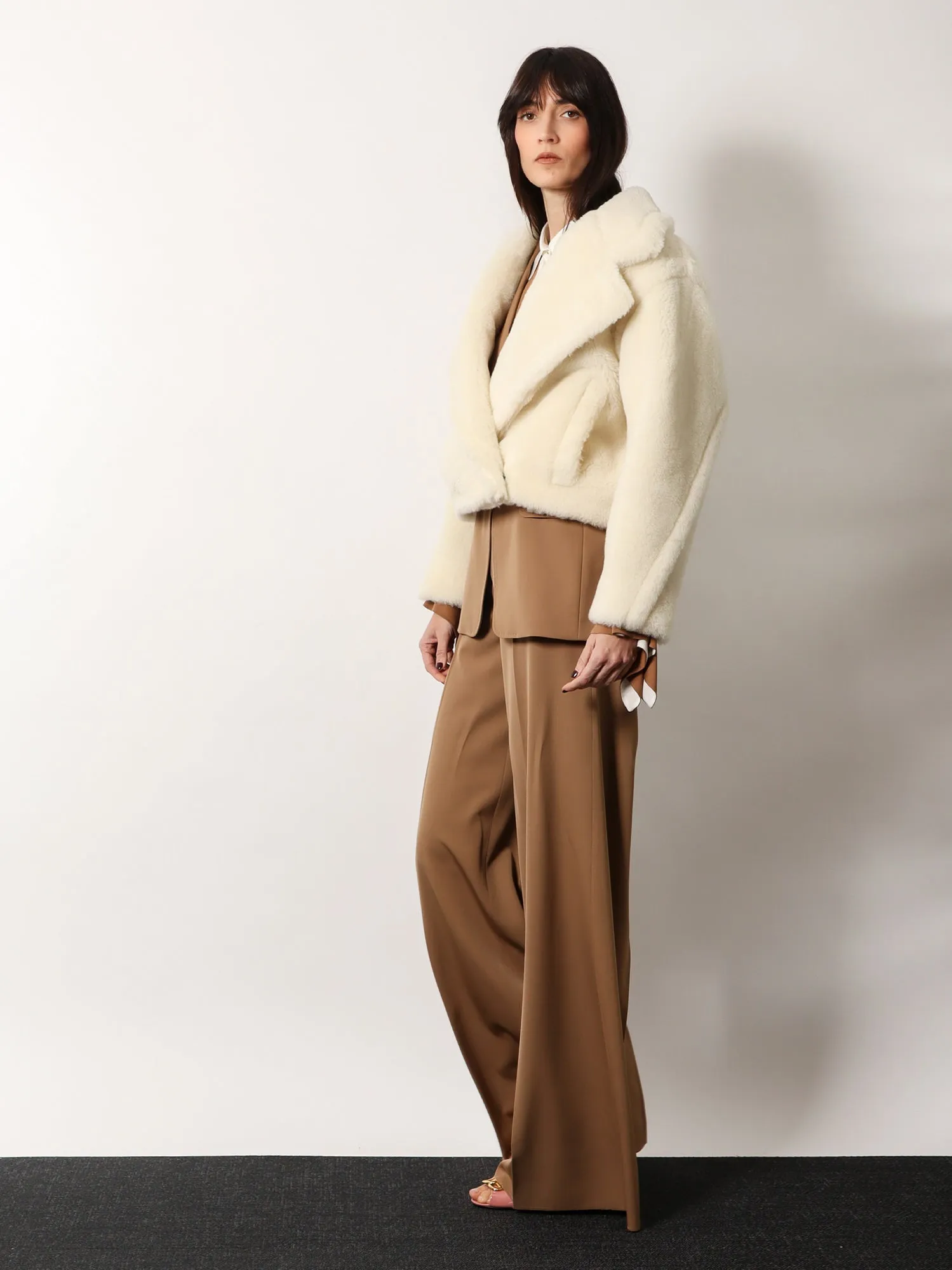 Max Mara Oggeri Alpaca Fur And Virgin Wool Jacket