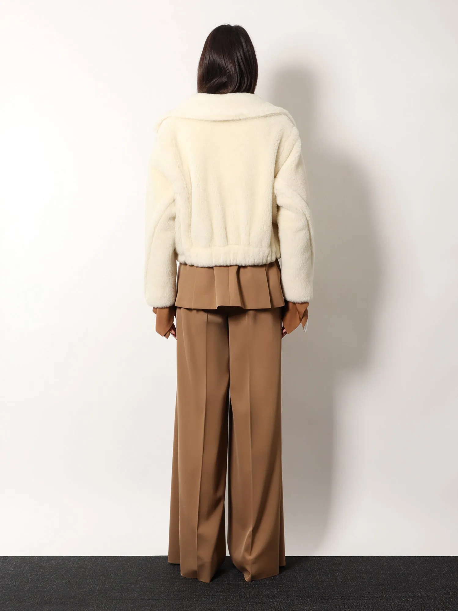 Max Mara Oggeri Alpaca Fur And Virgin Wool Jacket