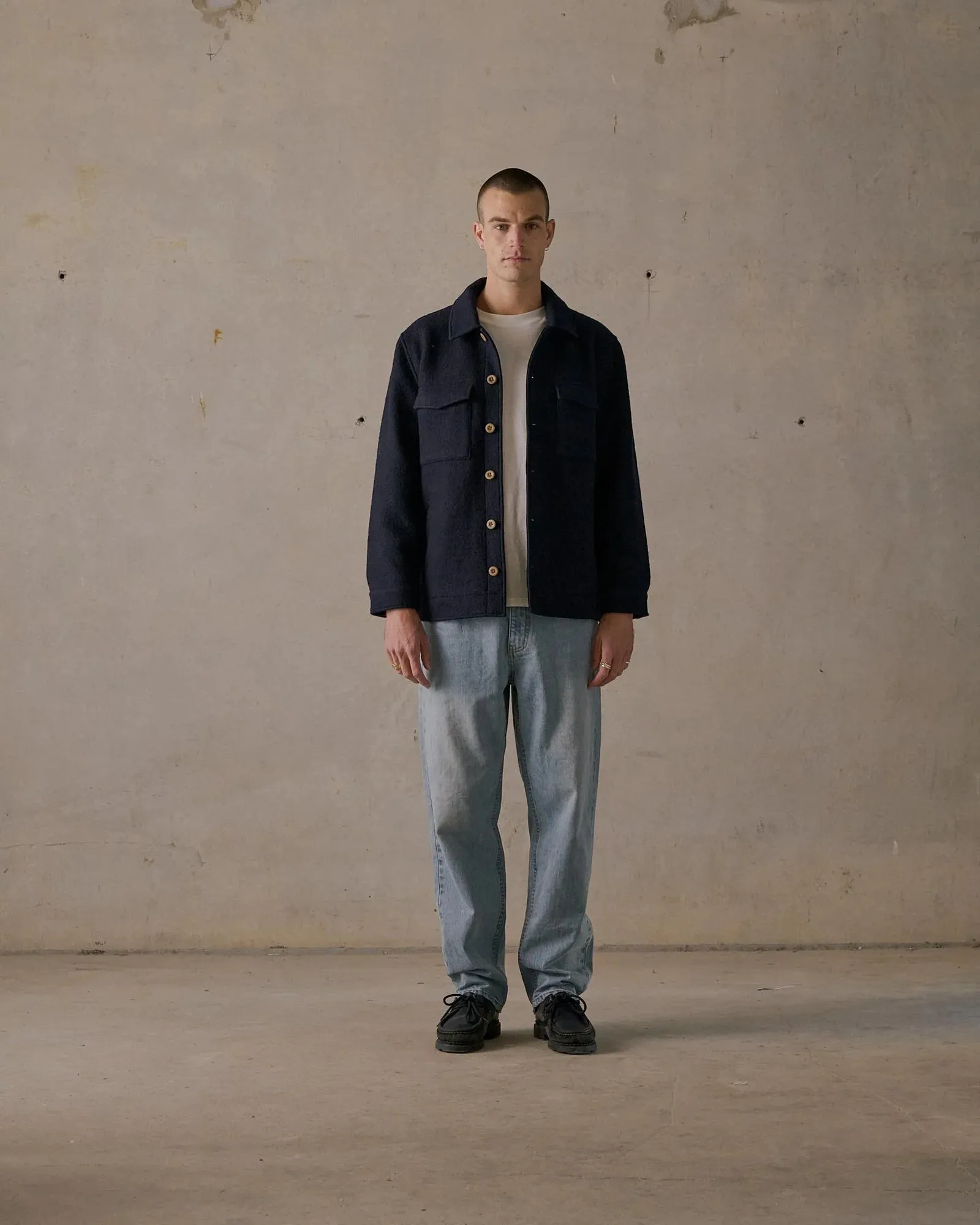 McTAVISH - Wool Jacket - DARK BLUE