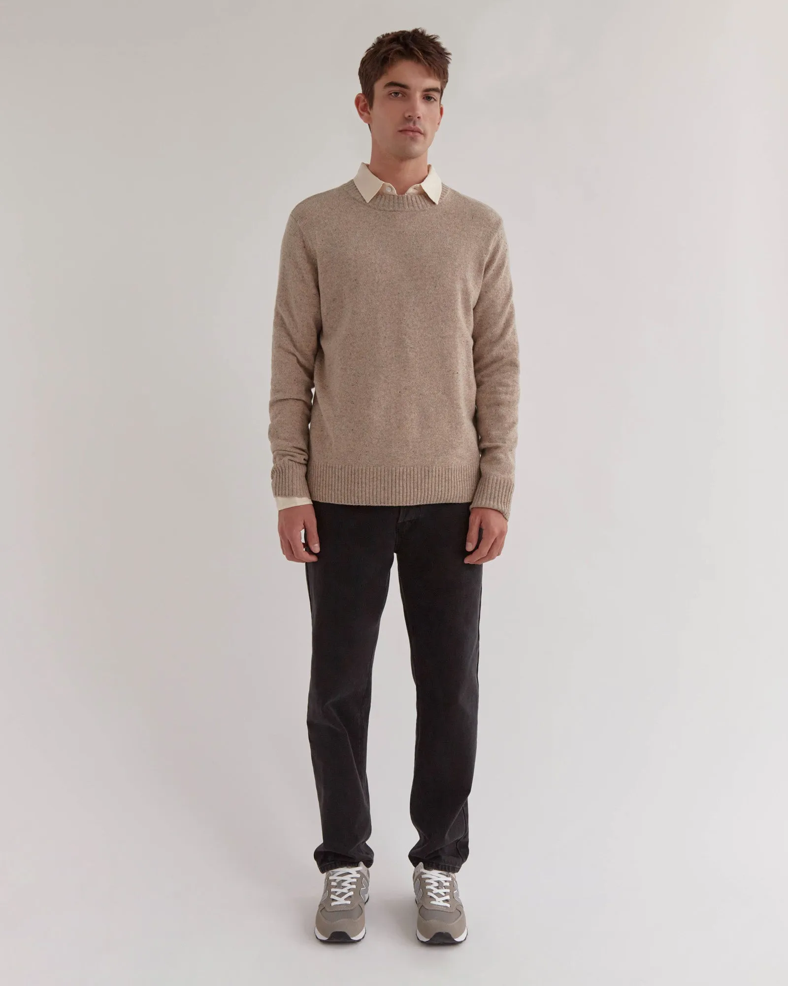 Mens Carson Knit Stone