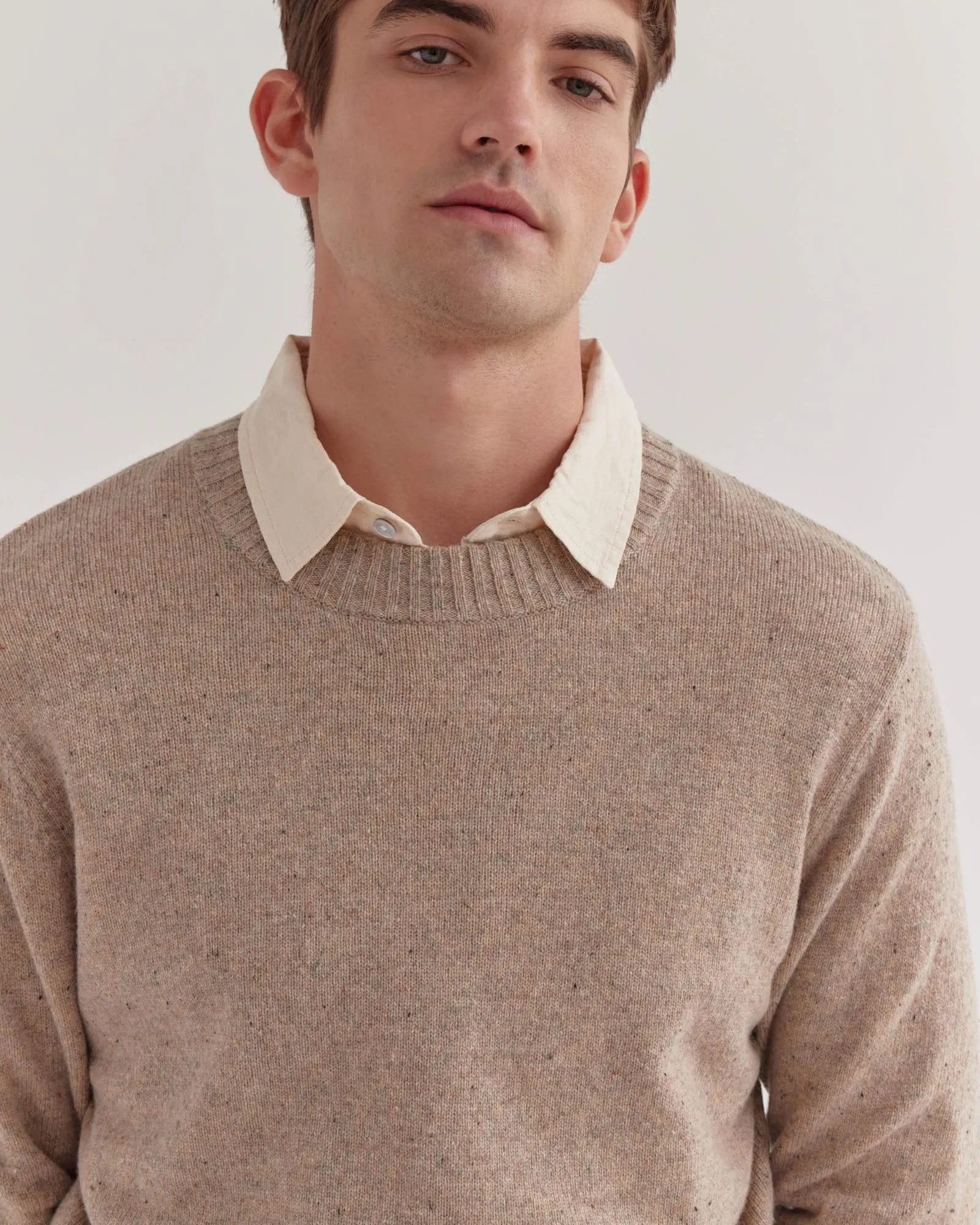 Mens Carson Knit Stone