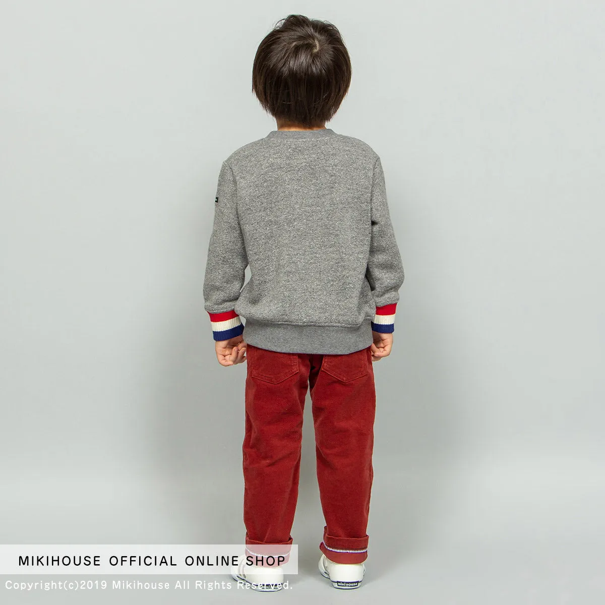 MIKI HOUSE Fleece Lined Triple Stars Sweatshirt