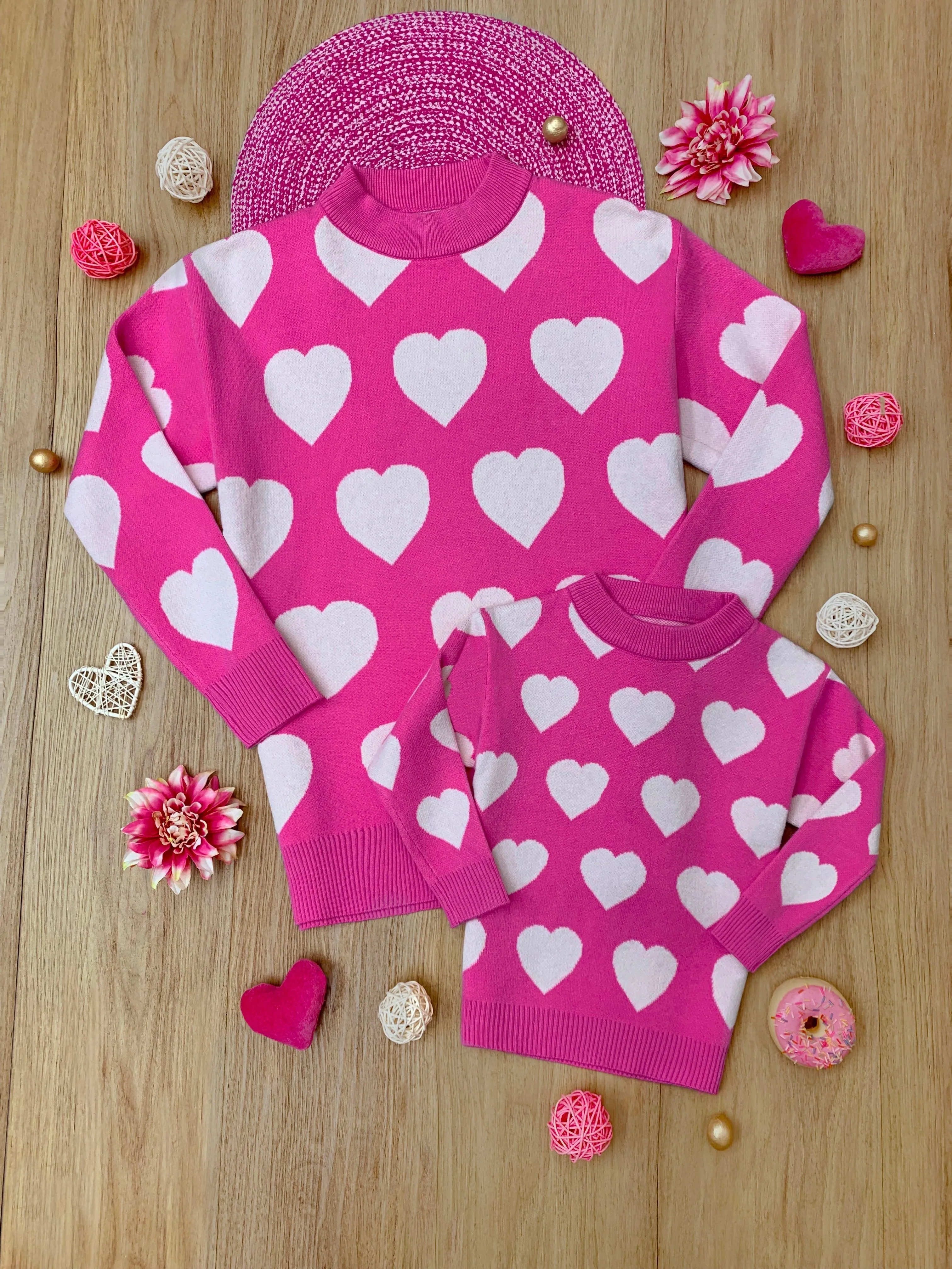 Mommy and Me Warms My Heart Sweater