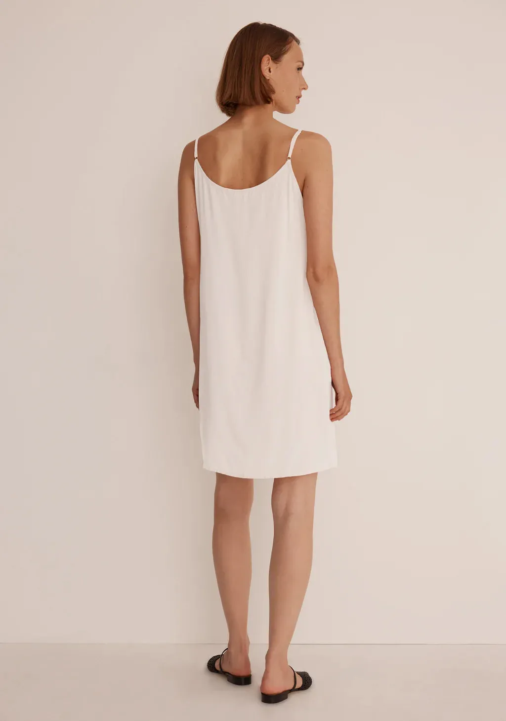 Morrison Oden Slip Dress - White