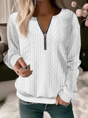 MYRA | COMFORTABLE ZIPPER SWEATER