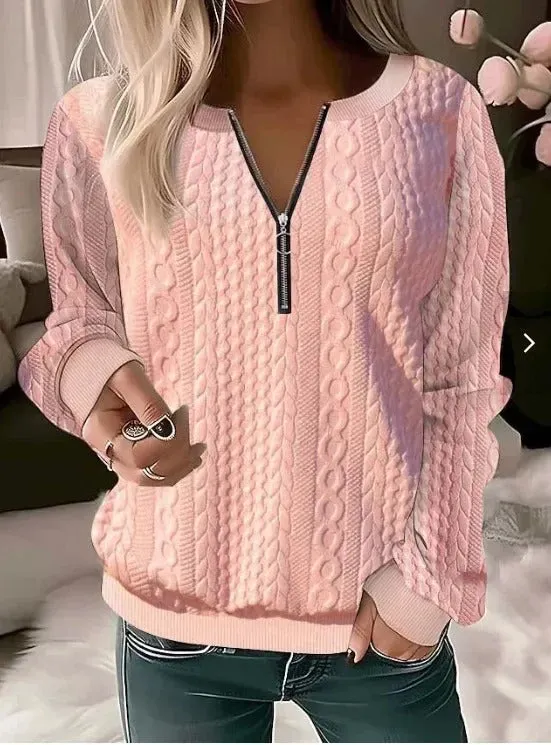 MYRA | COMFORTABLE ZIPPER SWEATER
