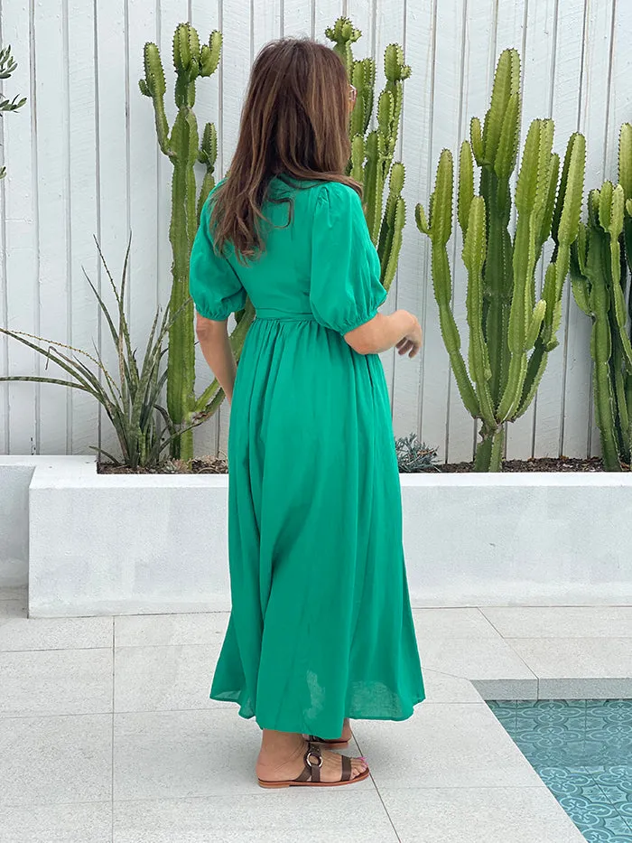 Nishi Wrap Dress - Green