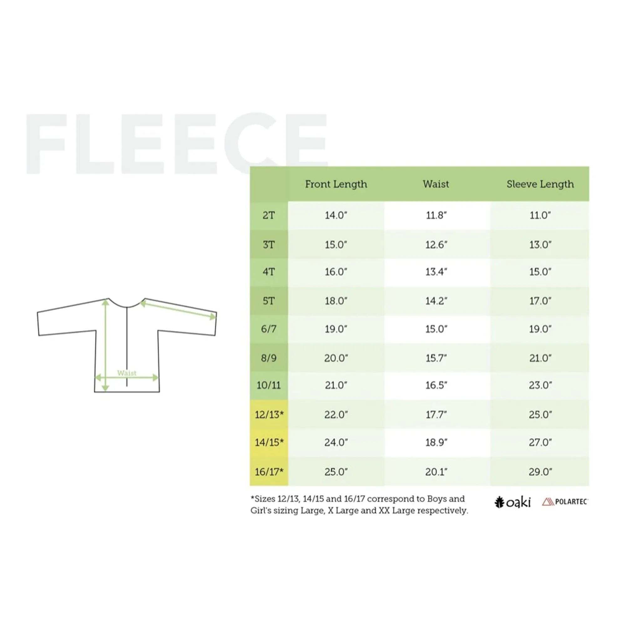 Oakiwear Kids Fleece Jacket 300 Series Polartec®, BlueGold Warm Mid Layer
