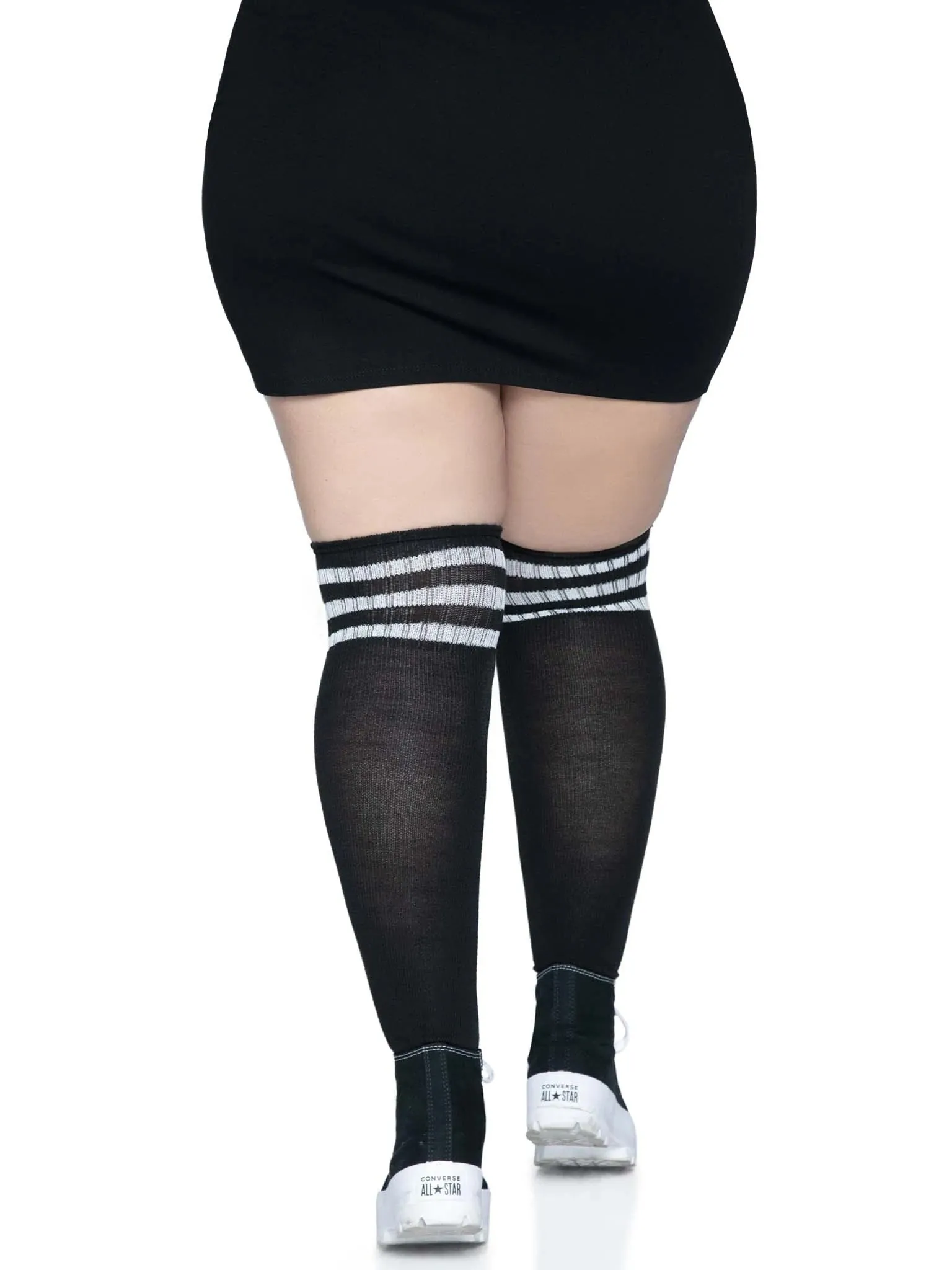 Over The Knee Athletic Socks Curvy Size