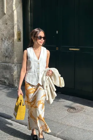 Palermo Maxi Skirt in Sunny Market Yellow