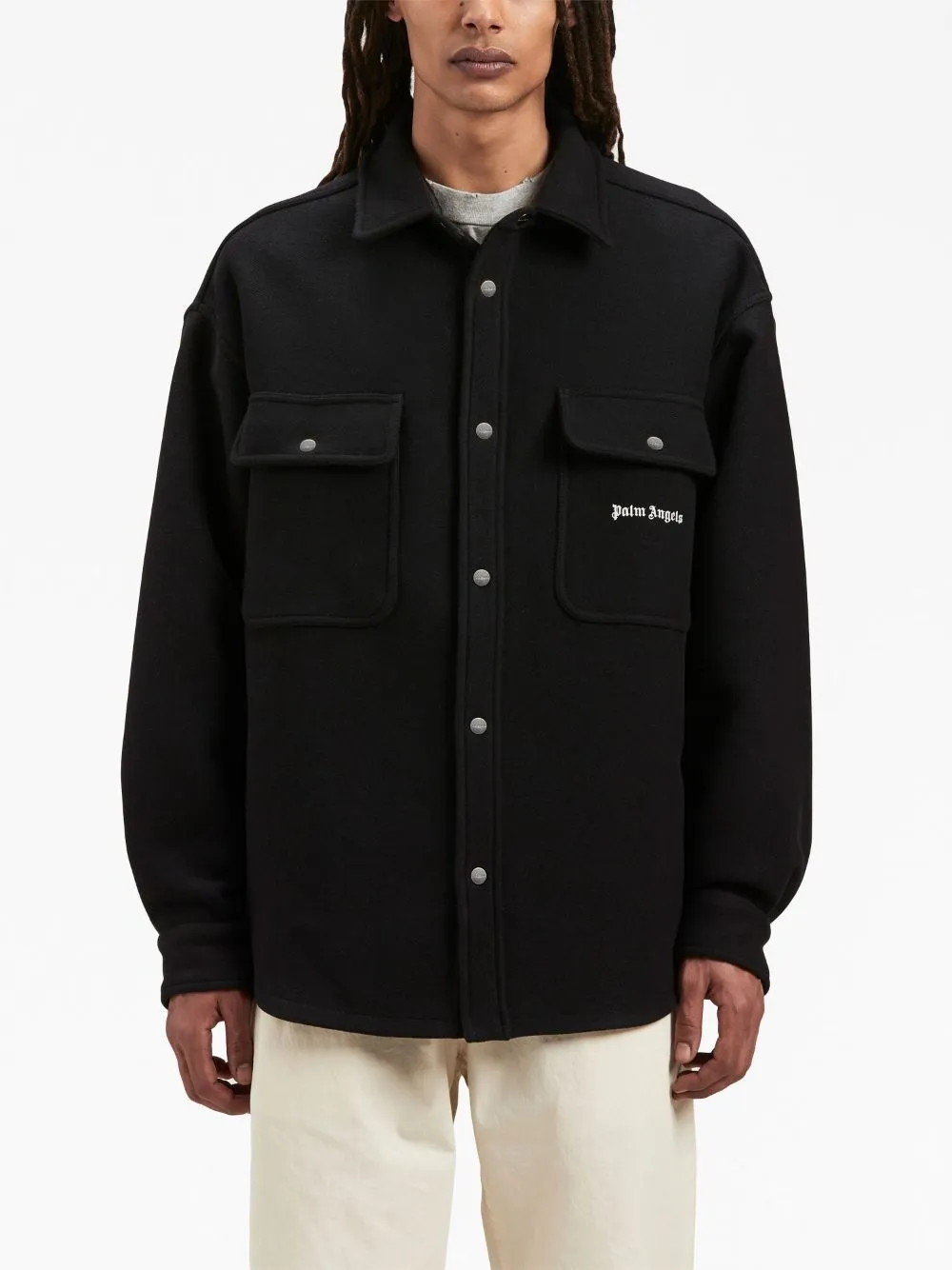 Palm Angels Jackets Black