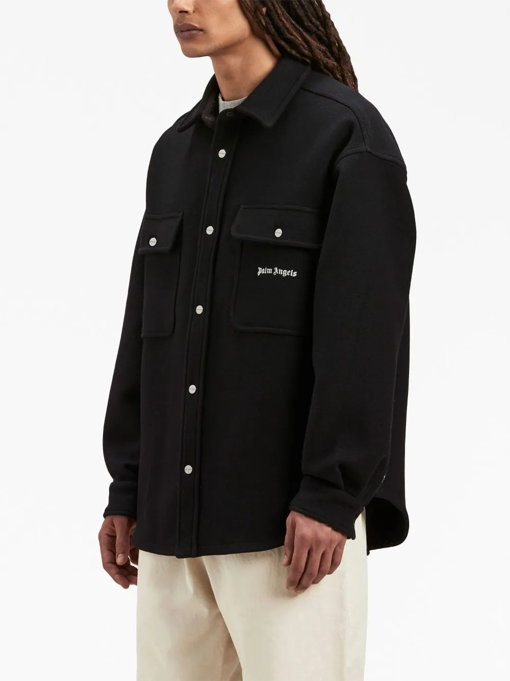 Palm Angels Jackets Black
