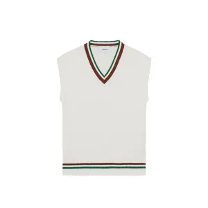 Palmes Mens James Knitted Vest 'White'
