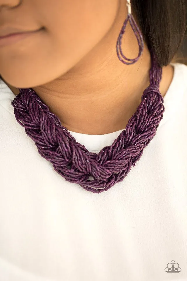 Paparazzi - WRAP Battle - Purple Necklace