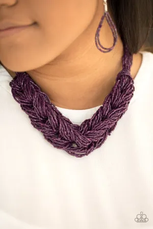 Paparazzi - WRAP Battle - Purple Necklace