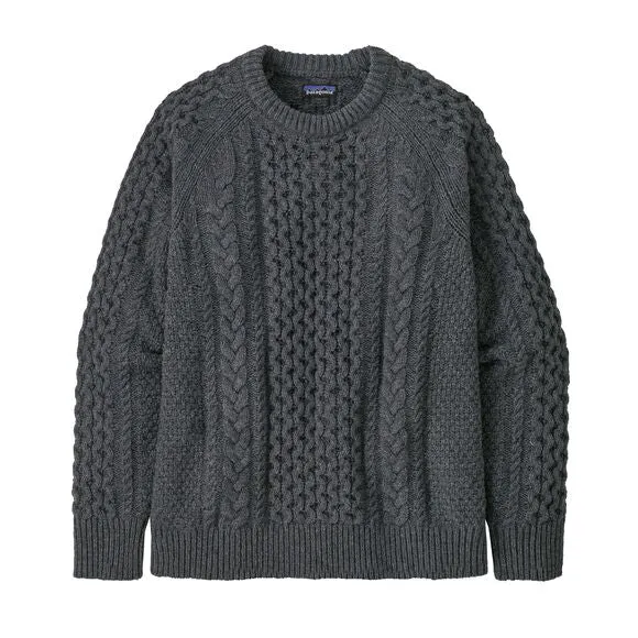 Patagonia Recycled Wool-Blend Cable-Knit Crewneck Sweater - Fall 2024