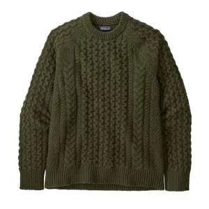 Patagonia Recycled Wool-Blend Cable-Knit Crewneck Sweater - Fall 2024