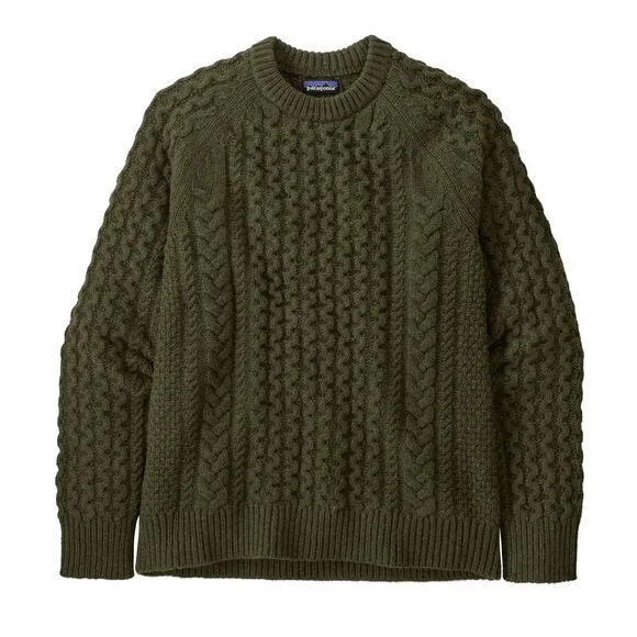 Patagonia Recycled Wool-Blend Cable-Knit Crewneck Sweater - Fall 2024